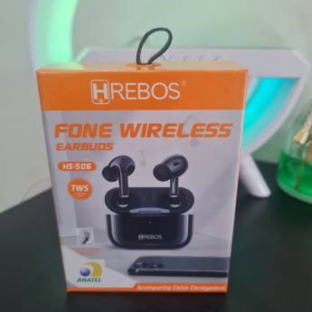 Comprar o produto de Fone Wireless Earbuds HREBOS - Liberdade sem fios - Alexânia em Assistência Técnica pela empresa iPower Tech em Alexânia, GO por Solutudo