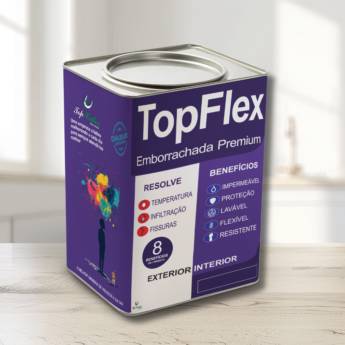 Comprar o produto de TINTA EMBORRACHADA DE ALTA PERFORMANCE 18KG em Emborrachada Super Premium  pela empresa Top Collor Tintas e Texturas em Americana, SP por Solutudo