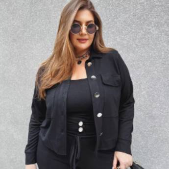 Comprar o produto de JAQUETA CROPPED MOLETINHO em Roupas Femininas em Americana, SP por Solutudo