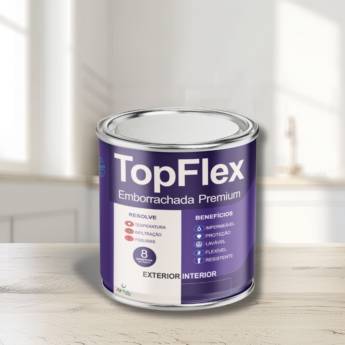 Comprar o produto de TINTA EMBORRACHADA DE ALTA PERFORMANCE 3,6KG em Emborrachada Super Premium  pela empresa Top Collor Tintas e Texturas em Americana, SP por Solutudo