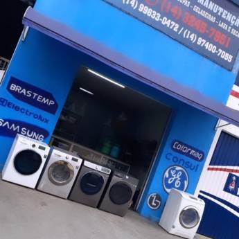 Comprar o produto de Manutenção de Lava e Seca em Bauru em Assistência Técnica para Eletrônicos - Eletrodomésticos pela empresa JG Peças, Consertos e Manutenção de Geladeiras e Máquina de Lavar  em Bauru, SP por Solutudo