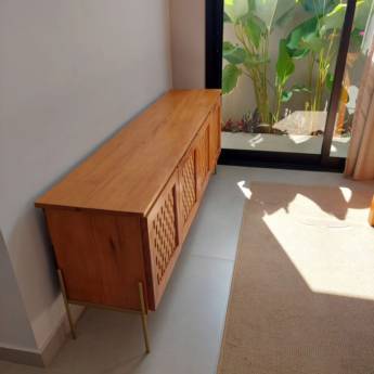 Comprar o produto de Rack de Madeira Rústica em Bauru em Marcenaria em Bauru, SP por Solutudo Comprar o produto de Rack de Madeira Rústica em Bauru em Marcenaria em Bauru, SP por Solutudo