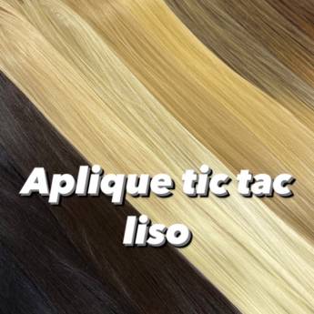 Comprar o produto de Aplique TicTac liso em Apliques de Cabelo pela empresa Trimurti Cabelos para Mega Hair Perucas Jumbo e Apliques para Cabelo  em Foz do Iguaçu, PR por Solutudo