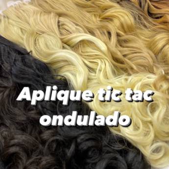 Comprar o produto de Aplique tictac ondulado em Apliques de Cabelo pela empresa Trimurti Cabelos para Mega Hair Perucas Jumbo e Apliques para Cabelo  em Foz do Iguaçu, PR por Solutudo