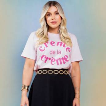 Comprar o produto de TSHIRT CREME DE LA CREME  em Roupas Femininas em Americana, SP por Solutudo