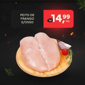 Comprar o produto de Peito de Frango sem osso  em Açougues em Botucatu, SP por Solutudo