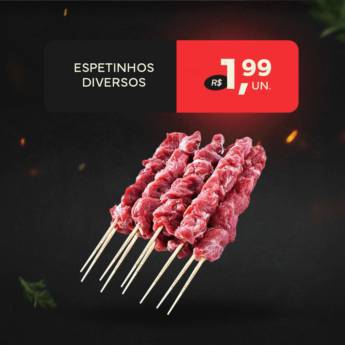 Comprar o produto de Espetinhos Diversos  em Açougues em Botucatu, SP por Solutudo