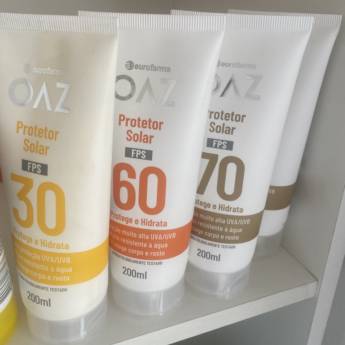 Comprar o produto de Protetor Solar OAZ 200ml - Proteção Completa para Corpo e Rosto - Esperantina, PI em Farmácias em Esperantina, PI por Solutudo