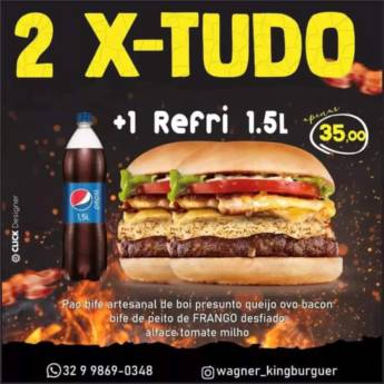 Comprar o produto de Peça já o seu!!! em Hambúrguer Gourmet em Leopoldina, MG por Solutudo