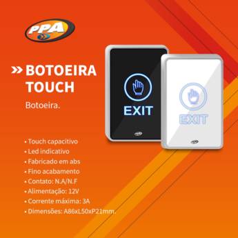 Comprar o produto de Botoeira Touch em Segurança e Monitoramento em Jundiaí, SP por Solutudo