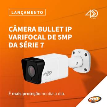 Comprar o produto de Câmera Bullet IP Varifocal de 5MP da série 7 em Segurança e Monitoramento em Jundiaí, SP por Solutudo