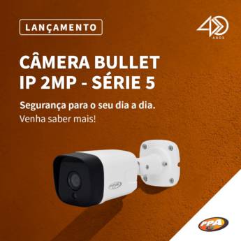 Comprar o produto de Câmera Bullet IP 2MP - Série 5 em Segurança e Monitoramento em Jundiaí, SP por Solutudo