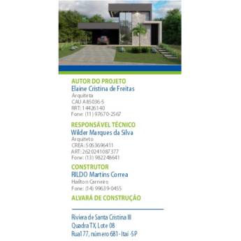 Comprar o produto de  Banner de Projeto Realizado no Riviera de Santa Cristina III - Qualidade e Compromisso em Santa Bárbara Resort Residence/SP em Tapumes em Riviera de Santa Cristina XIII, SP por Solutudo