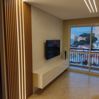 Comprar o produto de Painel Sala Ripado - Sofisticação e Harmonia em Guarulhos em Móveis Planejados - Marcenarias em Guarulhos, SP por Solutudo Comprar o produto de Painel Sala Ripado - Sofisticação e Harmonia em Guarulhos em Móveis Planejados - Marcenarias em Guarulhos, SP por Solutudo