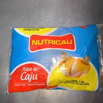 Comprar o produto de Polpa de Caju em Sucos de Polpa pela empresa Fica Frio - Distribuidora de Gelo em Mineiros, GO por Solutudo