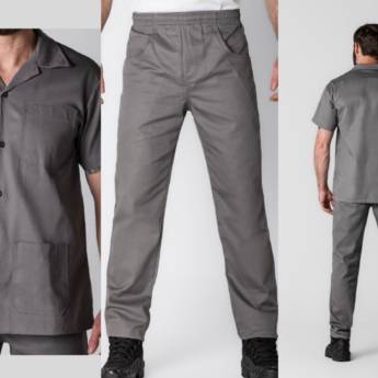 Comprar o produto de Jaleco e Calça Operacional Unissex em Uniformes em Botucatu, SP por Solutudo