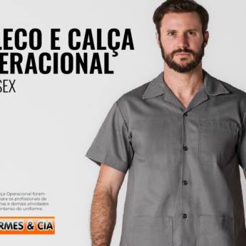 Comprar o produto de Jaleco e Calça Operacional Unissex em Uniformes em Botucatu, SP por Solutudo