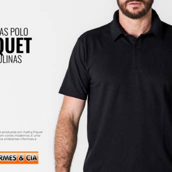 Comprar o produto de Camisas Polo Piquet Masculinas em Uniformes em Botucatu, SP por Solutudo