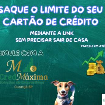 Comprar o produto de Saque o Limite do seu Cartão de Crédito em Financeiras - Empréstimos em Guarujá, SP por Solutudo Comprar o produto de Saque o Limite do seu Cartão de Crédito em Financeiras - Empréstimos em Guarujá, SP por Solutudo