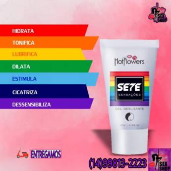 Comprar o produto de Gel Deslizante Sete Sensações em Sex Shop em Marília, SP por Solutudo