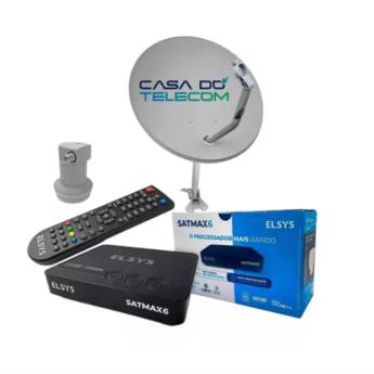 Comprar o produto de  Instalação da Nova Parabólica Digital 5G Banda Ku Satmax 6 Elsys - Sinal de Qualidade em Assis/SP em Antenas Parabólicas em Assis, SP por Solutudo