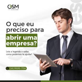 Comprar o produto de Abertura de Empresas - Transforme Sua Visão em Realidade com o Escritório Contábil São Manuel em Contabilidade em São Manuel, SP por Solutudo
