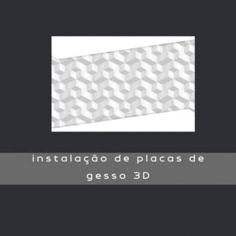 Comprar o produto de instalação de placas de gesso 3D em Gesso em Itapetininga, SP por Solutudo