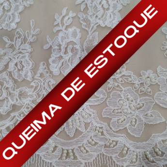 Comprar o produto de Promoção: Tecido de Renda Branca em Bauru em Tecidos em Bauru, SP por Solutudo