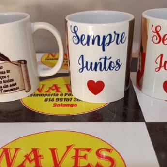 Comprar o produto de Caneca Porcelana Personalizada: Qualidade e Exclusividade em São Manuel, SP em Estamparias em São Manuel, SP por Solutudo