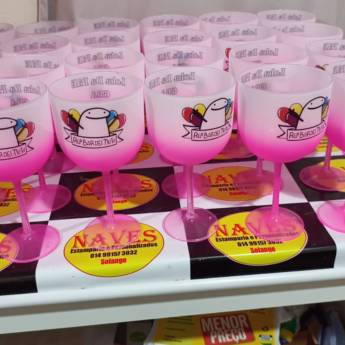 Comprar o produto de Taça Gim Personalizada - Elegância e Exclusividade em São Manuel em Estamparias em São Manuel, SP por Solutudo