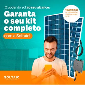 Comprar o produto de Sistema Solar Fotovoltaico com Microinversor 400 kWh/mês - Eficiência e Economia - Ribeirão Preto em Energia Solar em Ribeirão Preto, SP por Solutudo