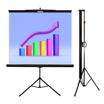 Comprar o produto de Tela de Projeção Tripé Portátil para Facilidade e Versatilidade - Nardelli Industrial, São Paulo/SP em Projetores em São Paulo, SP por Solutudo