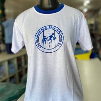 Comprar o produto de Uniforme Camiseta Escola Papa João Paulo I em Uniformes Escolares em Foz do Iguaçu, PR por Solutudo