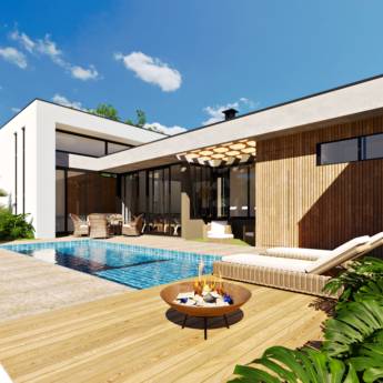 Comprar o produto de Residência ARM - BP/20: Integração de Lazer e Conforto - Riviera de Santa Cristina XIII, SP em Arquitetura em Riviera de Santa Cristina XIII, SP por Solutudo