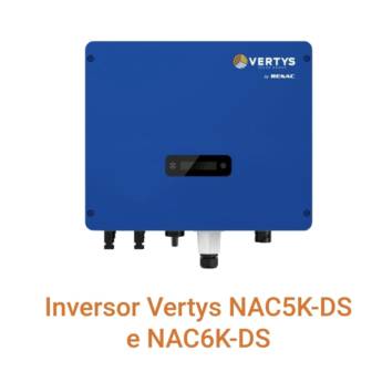 Comprar o produto de Inversor Vertys NAC5K-DS e NAC6K-DS: Desempenho Confiável e Flexível para Sistemas Solares em Rondonópolis em Inversores em Rondonópolis, MT por Solutudo