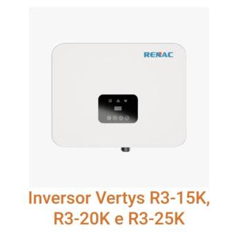 Comprar o produto de Inversor Vertys R3-15K, R3-20K e R3-25K: Flexibilidade e Alta Eficiência para Projetos Solares em Rondonópolis em Inversores em Rondonópolis, MT por Solutudo