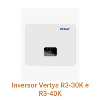 Comprar o produto de Inversor Vertys R3-30K e R3-40K: Alta Potência e Eficiência para Sistemas Solares em Rondonópolis em Inversores em Rondonópolis, MT por Solutudo