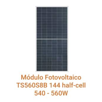 Comprar o produto de Módulo TS560SB 144 Half-Cell 540 - 560W: Alta Eficiência e Desempenho Confiável para Sistemas Solares em Rondonópolis em Módulos em Rondonópolis, MT por Solutudo