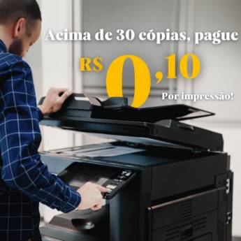 Comprar o produto de Cópias em Bauru - Acima de 30, pague R$ 0,10! em Copiadoras - Xerox em Bauru, SP por Solutudo