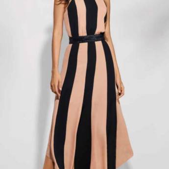 Comprar o produto de Vestido de Listas Morena Rosa  em Moda Feminina em Bauru, SP por Solutudo