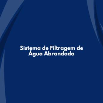 Comprar o produto de Sistema de Filtragem de Água Abrandada – Eficiência e Proteção para Equipamentos em São Paulo em Tratamento de Água em São Paulo, SP por Solutudo