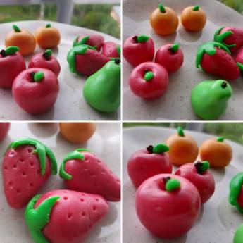 Comprar o produto de A melhor parte é que, além de perfeitamente lindos, são 100% comestíveis  com massa de leite ninho e modelagem individual  em Bolos e Doces em Leopoldina, MG por Solutudo