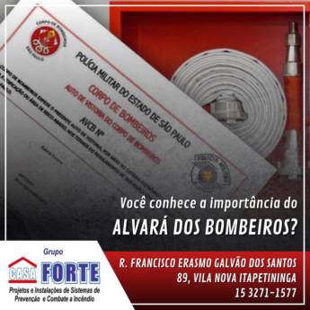 Comprar o produto de AVCB/CLCB - ALVARÁ DO BOMBEIRO em Extintores - Equipamentos de Proteção Contra Incêndio em Itapetininga, SP por Solutudo