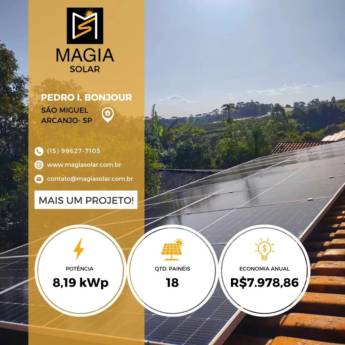 Comprar o produto de Instalação de Painel Solar realizada em São Miguel Arcanjo/SP em Energia Solar em Votorantim, SP por Solutudo