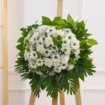 Comprar o produto de Coroa de Flores Natural – Homenagem com Carinho e Respeito em São Mateus em Funerárias em São Mateus, ES por Solutudo