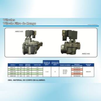 Comprar o produto de Válvulas Filtro Manga - Eficiência e Qualidade em Campinas em Válvulas e Conexões Pneumáticas em Campinas, SP por Solutudo
