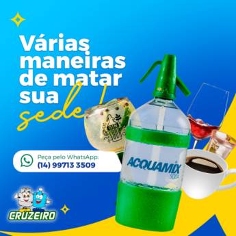 Comprar o produto de Sifão Acquamix Soda – Água com Gás Prática e Fresca em Lençóis Paulista/SP em Outras Cubas e Pias em Lençóis Paulista, SP por Solutudo