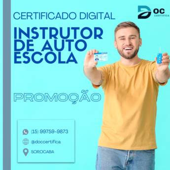 Comprar o produto de Certificado Digital para Instrutor de Auto Escola em Certificação Digital em Sorocaba, SP por Solutudo