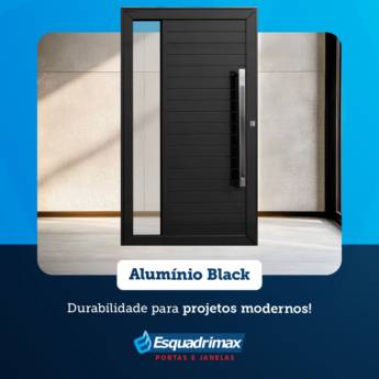 Comprar o produto de Portas de Alumínio Black em Esquadrias de Alumínio em Botucatu, SP por Solutudo
