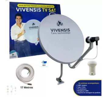 Comprar o produto de  Instalação do Receptor de TV Vivensis Vx10 Sat HD + Antena Banda Ku + LNBF - Entretenimento de Qualidade em Cândido Mota/SP em Antenas Parabólicas em Cândido Mota, SP por Solutudo